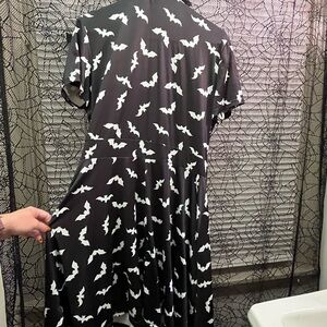 Bat print dress